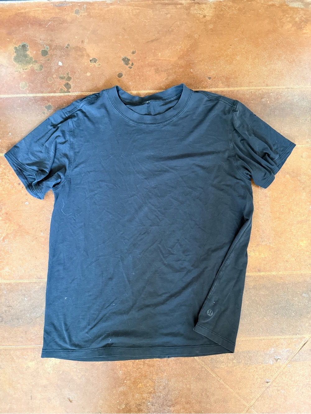 lululemon athletica Black Short Sleeve Crew Tee